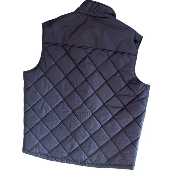 Vintage Women’s BANANA REPUBLIC Quilted Full Zip Snap Vest Large - Picture 2 of 8